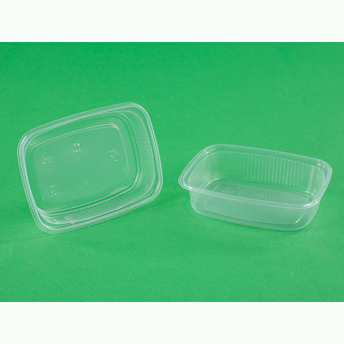 125 мл./100 шт. 108 Контейнер прямоугольный малый с крышкой! В мм. (108*82 глуб. 20) (арт. 100221)