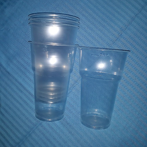 Стакан 500 мл. цена за 100 шт. Пиво прозрачный ПП, Стиропласт (арт. 100039)