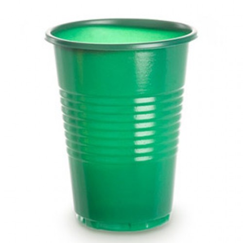 Стакан 200мл цена за 100 шт. Зеленый ПП, СТП (арт. 100028)