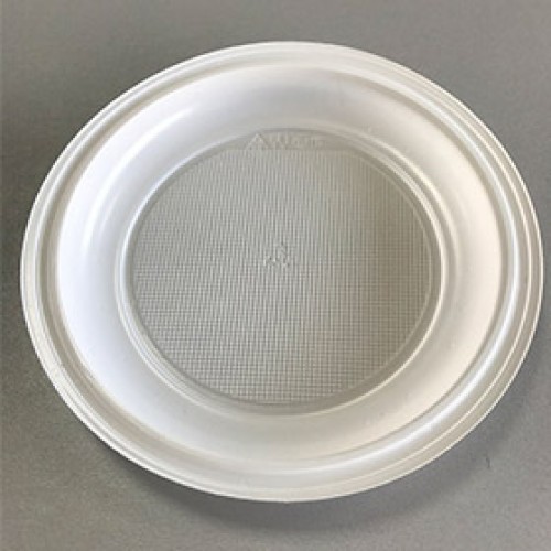 Тарелка эконом д 165 мм./100 шт. ПП,СТП, белая. уп. (арт. 100067)