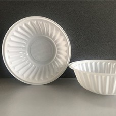 Тарелка креманка Ромашка 100 шт. ,ПП,СТП,Белая (арт. 100081)
