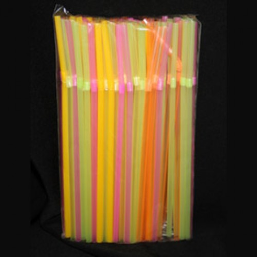 Трубочки гофрированные с изгибом неоновые - 250 шт. (арт. 1.5.2)