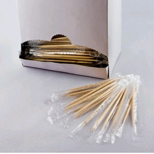 Зубочистка в индивидуальной упаковке, 1000 шт. береза . (арт. 100136)
