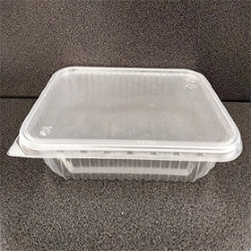 500 мл./100 шт. 179 Контейнер с крышкой, прямоугольный большой в мм. (179*132 глуб. 30) (арт. 100248)