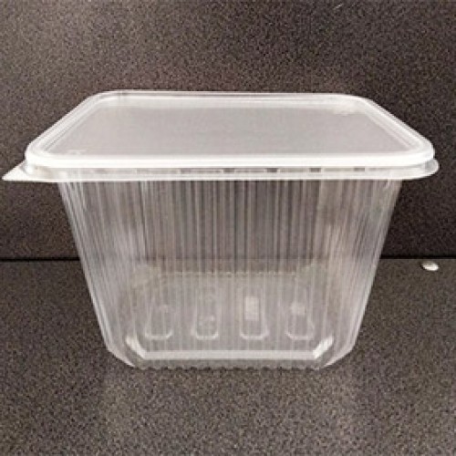1500 мл./500 шт. с НДС 179 Контейнер с крышкой, прямоугольный большой в мм. (179*132 глуб. 90) (арт. 100257a)
