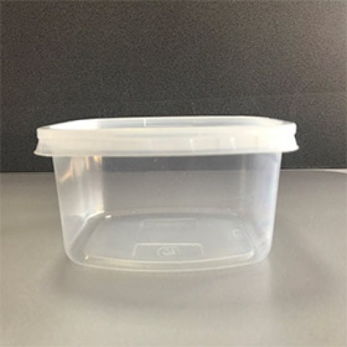 750 мл./100 шт. 139 Контейнер с крышкой прямоугольный средний в мм. (139*102 глуб. 70) (арт. 100242)