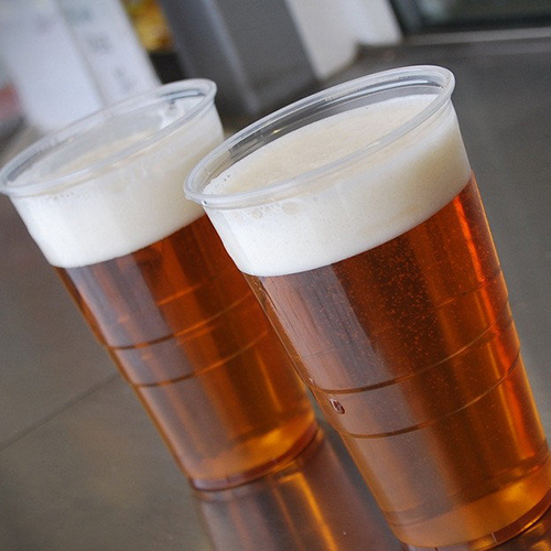 Стакан 500 мл. цена за 100 шт. Пиво прозрачный ПП, Юпласт (арт. 100040)