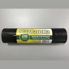 Мешки для мусора 240 л. ПЛОТНЫЕ 1 (10 шт/рул) черные (арт. 100480)