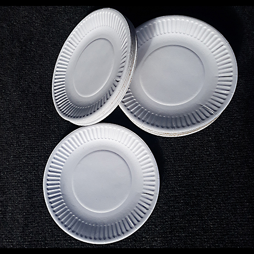 Тарелка картоная бумажная диаметр 175 мм плотность 0,35 мм 100 шт. (арт. 100197a)