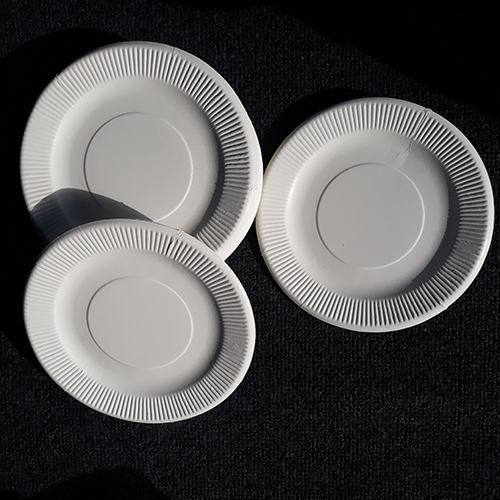 Тарелка картонная бумажная мелованная диаметр 190 мм плотность 0,35 мм 100 шт. (арт. 100197b)