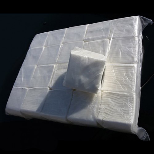 Салфетки бумажные белые, 100 листов пачка, розничная упаковка (арт. 100529)