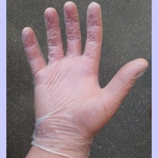 Перчатки Виниловые цена за 1 пару, прозрачные, неопудренные размер XL (арт. 100557а)